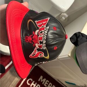 NBA Chicago Bulls Red and Black Hat
